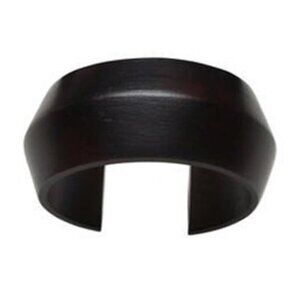 Avant Garde Structural Dark Brown Thai Mango Wood Carved Cuff Bracelet